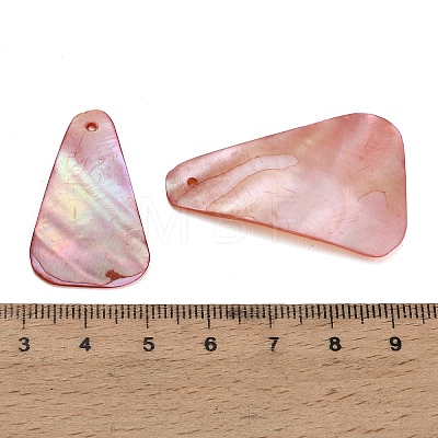 Dyed Natural Shell Pendants SHEL-C010-13A-1