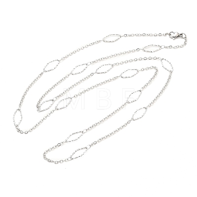304 Stainless Steel Necklaces STAS-D084-28P-1
