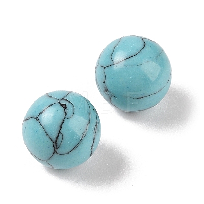 Synthetic Turquoise No Hole Sphere Beads G-K353-04B-12-1