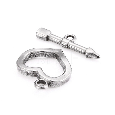 304 Stainless Steel Toggle Clasps X-STAS-D142-02A-P-1