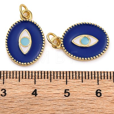 Brass Enamel Pendants KK-K339-08G-01-1