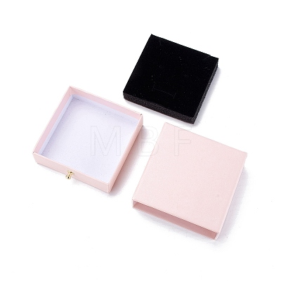 Square Paper Drawer Jewelry Set Box LS-CON-C011-03A-05-1