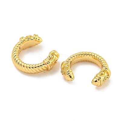 Brass Cuff Earrings EJEW-C104-148G-1