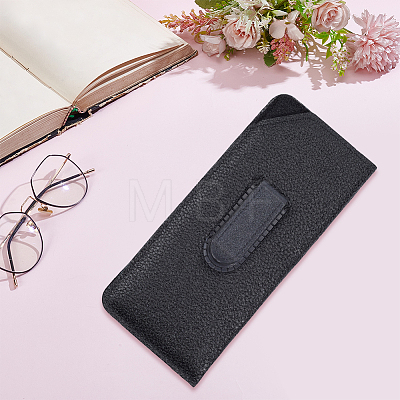 2Pcs PU Leather Rectangle Eyeglass Bag DIY-CN0004-07-1