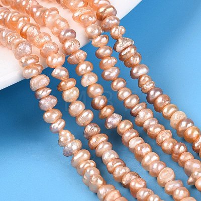 Natural Cultured Freshwater Pearl Beads Strand PEAR-N015-04C-01B-1