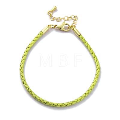 Polyester Cord Braided Bracelet Makings MAK-Z003-01G-32-1