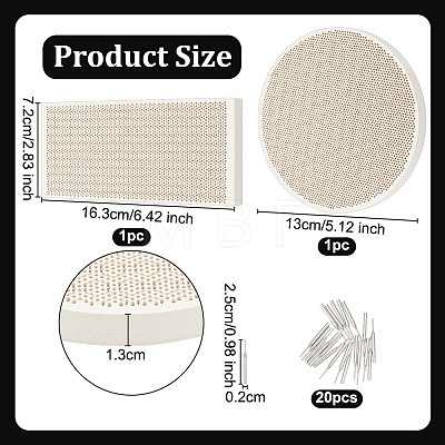 Quartz Honeycomb Ceramic Soldering Boards AJEW-OC0005-53A-1