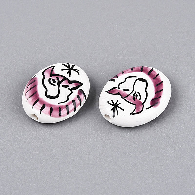 Handmade Porcelain Beads PORC-T134-06-1
