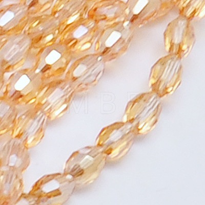 Electroplate Glass Beads Strands EGLA-J013-4X6mm-FM3-1