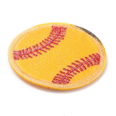 Sports Ball Theme Computerized Towel Fabric Embroidery Iron on Cloth Patches PATC-WH0007-23A-1