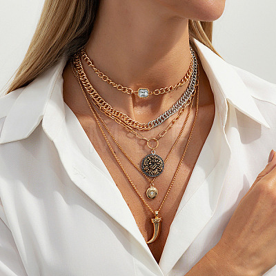Unisex Alloy Necklaces WG4BFA9-04-1