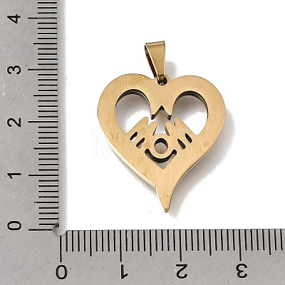 Mother's Day 201 Stainless Steel Pendants SA-CBA5D64-01G-1