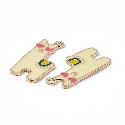 Alloy Enamel Pendants ENAM-C006-03KCG-05-1