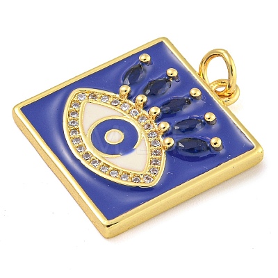 Rack Plating Brass Micro Pave Cubic Zirconia Pendants KK-G513-76A-08G-1