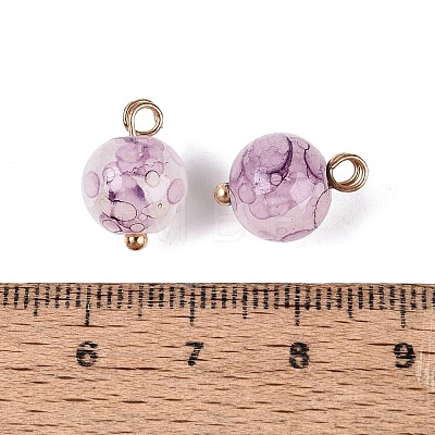 Alloy Glass Pendants GLAA-P080-04G-14-1