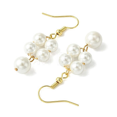 Shell Pearl Dangle Earrings EJEW-JE05996-1