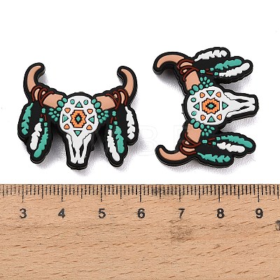 West Cowboy Theme Food Grade Eco-Friendly Silicone Beads SIL-T058-04A-1