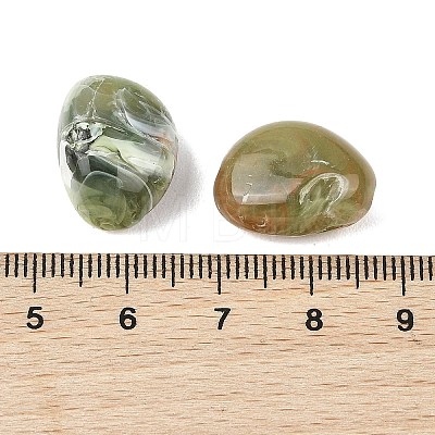 Opaque Acrylic Beads OACR-Z036-02D-1