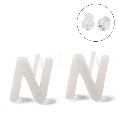 Hypoallergenic Bioceramics Zirconia Ceramic Stud Earrings EJEW-F340-04N-1