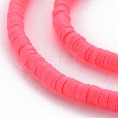 Handmade Polymer Clay Bead Strands CLAY-T002-4mm-74-1