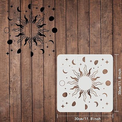 Plastic Reusable Drawing Painting Stencils Templates DIY-WH0172-385-1