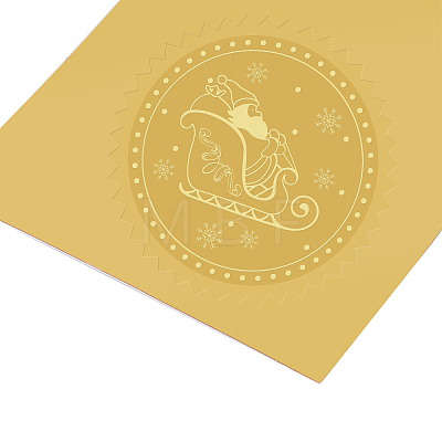 Self Adhesive Gold Foil Embossed Stickers DIY-WH0211-037-1