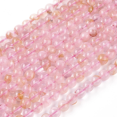 Natural Rose Quartz Beads Strands G-F591-04-10mm-1