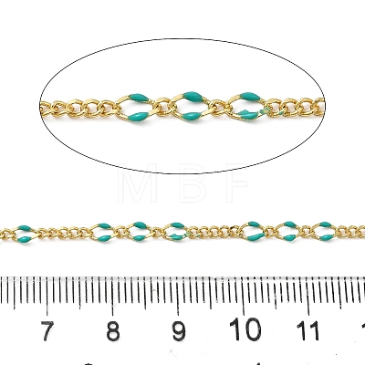 Brass Enamel Figaro Chains CHC-L053-09G-03-1