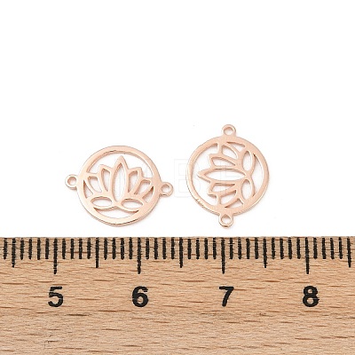 925 Sterling Silver Hollow Connector Charms STER-A046-01RG-1