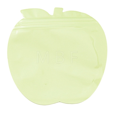 Apple Shaped Plastic Packaging Yinyang Zip Lock Bags OPP-D003-01B-1