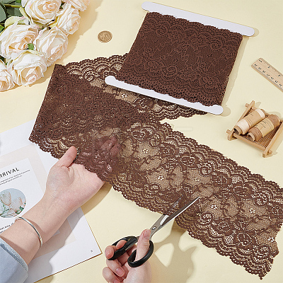 1 Roll 10% Spandex & 90% Nylon Lace Ribbon OCOR-OC0001-96E-1