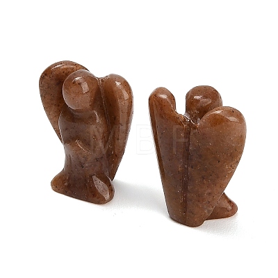 Natural Strawberry Quartz Gemstone Carved Angle Figurines GG-CBA8396-A04-1