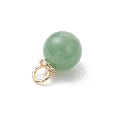 4Pcs 4 Styles Natural Amethyst & Green Aventurine & Rose Quartz & White Jade Pendants PALLOY-JF04936-1