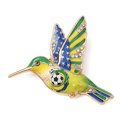 Hummingbird & Football Enamel Pins AL-K002-01B-04-1