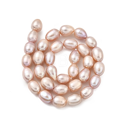 Natural Cultured Freshwater Pearl Beads Strands PEAR-I007-01E-06C-1