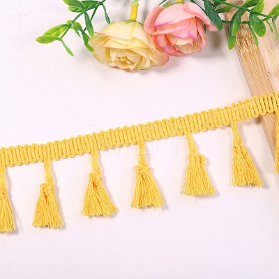 Polyester Tassel Ribbon OCOR-WH0082-543E-1