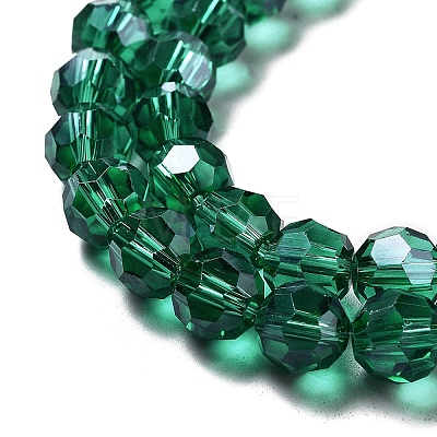 Electroplate Transparent Glass Beads Strands EGLA-A035-T8mm-A18-1