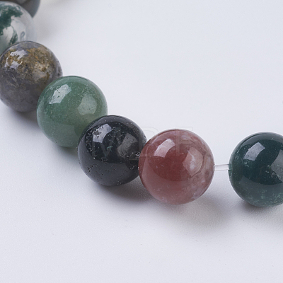 Natural Indian Agate Beads Strands X-G-G515-8mm-05-1