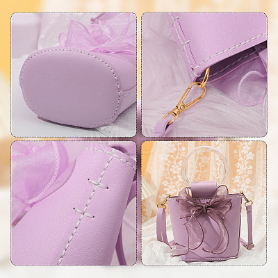 DIY PU Leather Braided Women's Crossbody Handbag Making Kits DIY-WH0349-103B-1