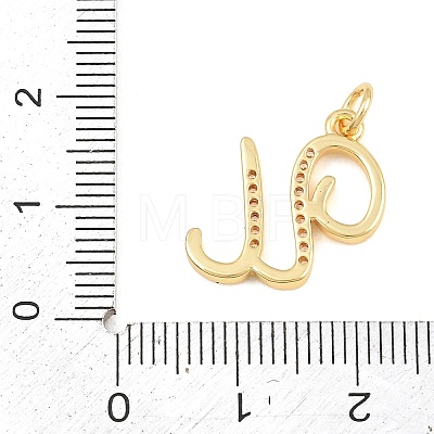 Brass Micro Pave Clear Cubic Zirconia Pendants CU-CBA7939-01U-G-1