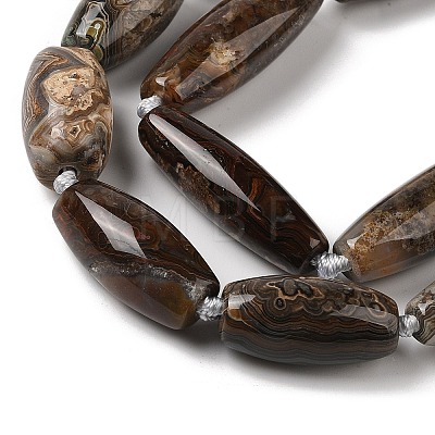 Natural Mexican Lace Agate Beads Strands G-NH0010-I03-02-01-1