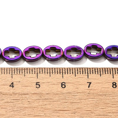 Electroplated Synthetic Non-magnetic Hematite Beads Strands G-L613-Z01-01C-1