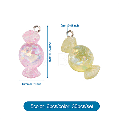 Resin Pendants RESI-TA0001-06-1