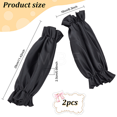 Polyester Detachable Puff Sleeves AJEW-WH0502-38-1