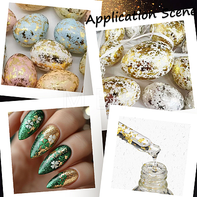 1Pc Foil Nail Art Decorations MRMJ-BBC0001-03A-1