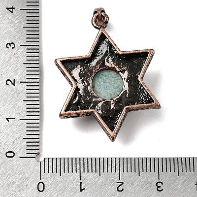 Natural Amazonite Pendants G-A297-06R-18-1