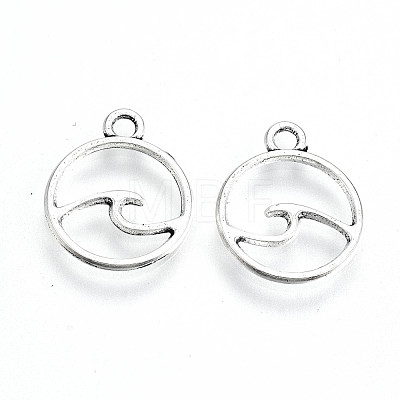 Tibetan Style Alloy Charms TIBE-S323-070AS-RS-1