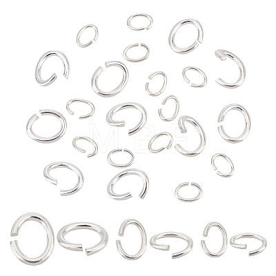 BENECREAT 30Pcs 3 Size 925 Sterling Silver Open Jump Rings FIND-BC0003-90-1