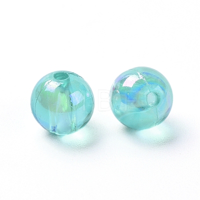 Eco-Friendly Transparent Acrylic Beads X-PL734-9-1