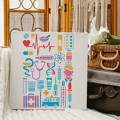 Large Plastic Reusable Drawing Painting Stencils Templates DIY-WH0202-151-1